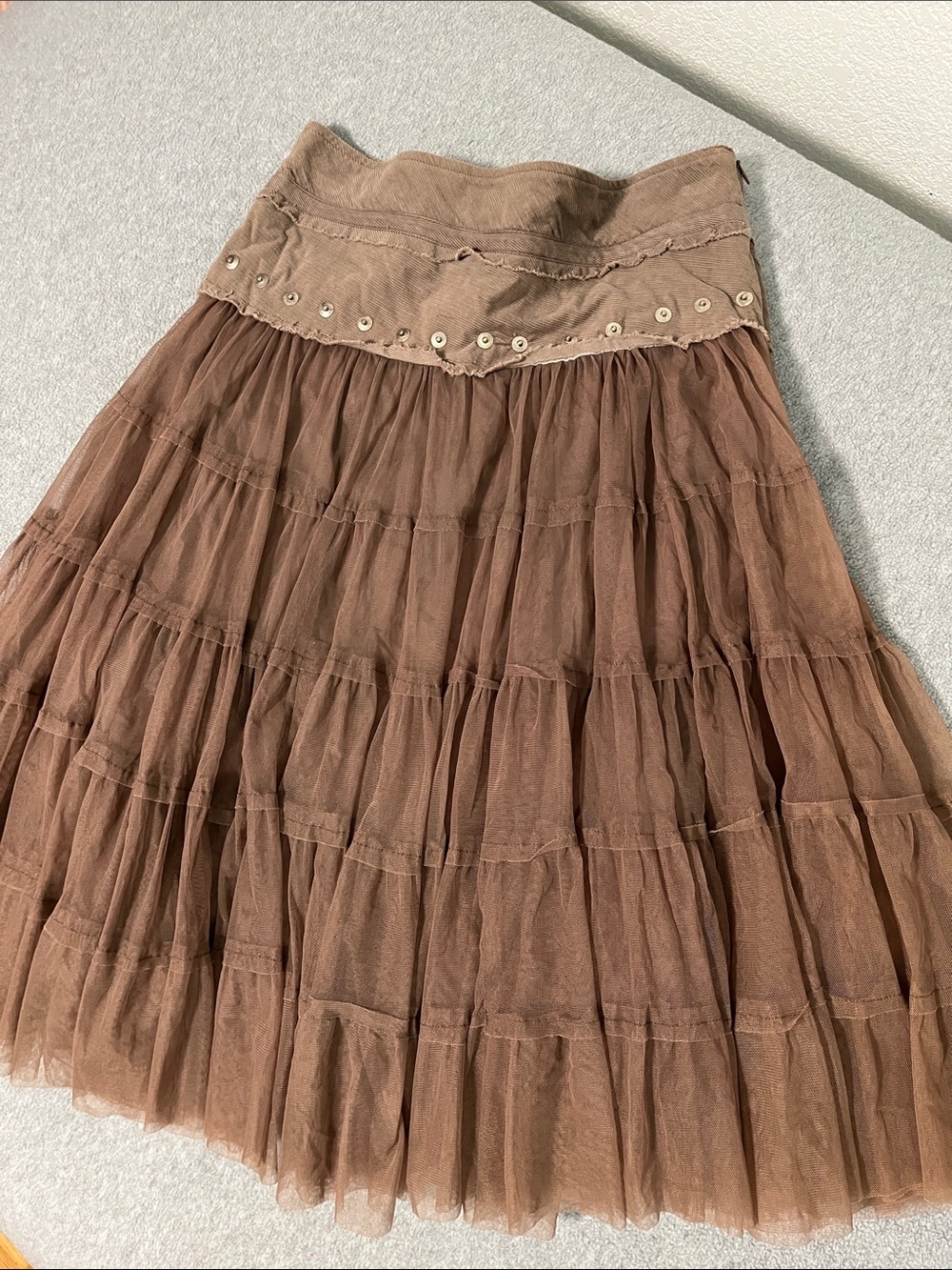 Morgan De Toi Tulle Skirt Small Western Fairy Grunge Indie Whimsigoth Festival - Picture 11 of 11